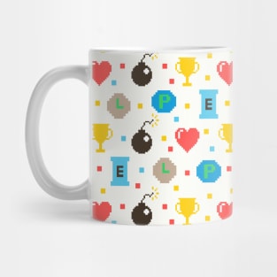 Vintage Video Game 8-Bit Patterns Mug